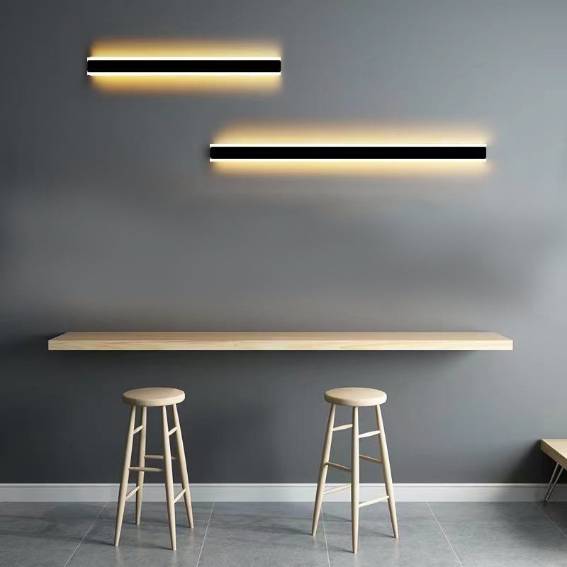 Lineare Form Metallwandbeleuchtung moderner Stil Einer Licht Wandleuchte Leuchte