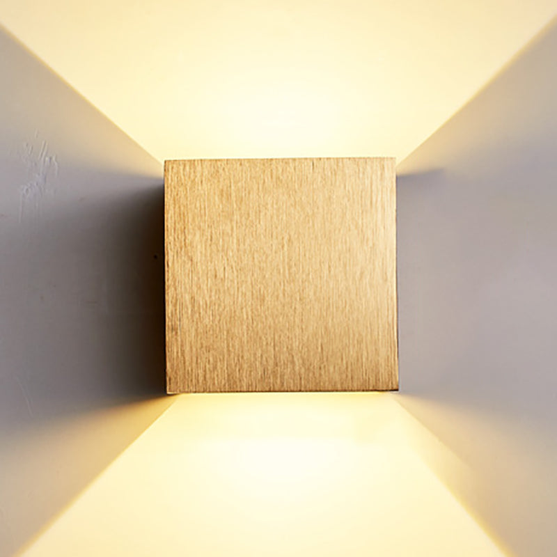 Moderner Stil Aluminium Wandleuchte 2 Lichter Wandleuchten für Wohnzimmer