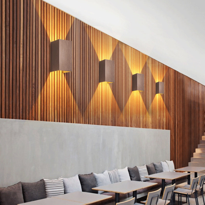 Moderner Stil Aluminium Wandleuchte 2 Lichter Wandleuchten für Wohnzimmer