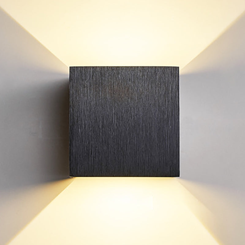 Moderner Stil Aluminium Wandleuchte 2 Lichter Wandleuchten für Wohnzimmer