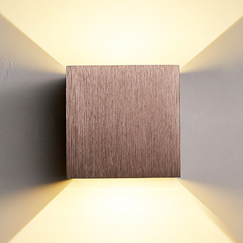 Moderner Stil Aluminium Wandleuchte 2 Lichter Wandleuchten für Wohnzimmer