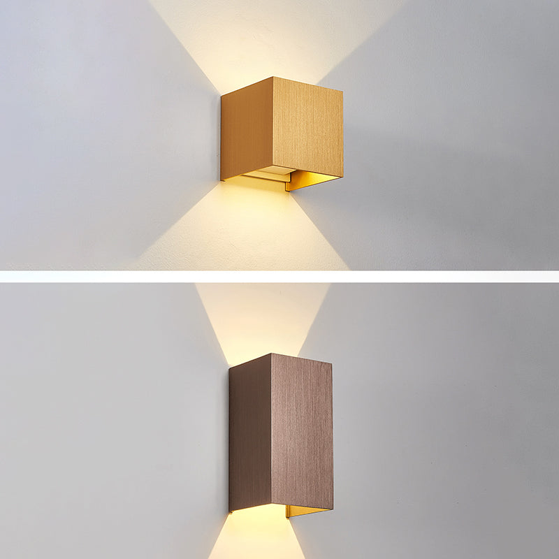 Moderner Stil Aluminium Wandleuchte 2 Lichter Wandleuchten für Wohnzimmer