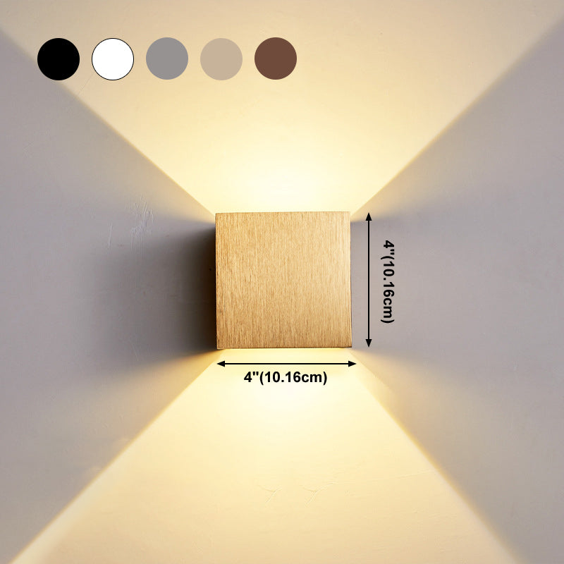 Moderner Stil Aluminium Wandleuchte 2 Lichter Wandleuchten für Wohnzimmer