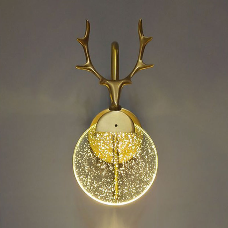 Murale moderne Mur léger de la forme de fourchette LED Appiculture murale en or pour le salon