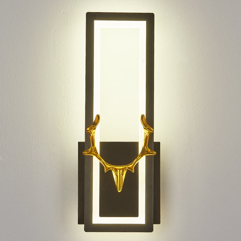 Nordischer Metall Wandleuchte geometrische LED -Wandleuchte für Wohnzimmer