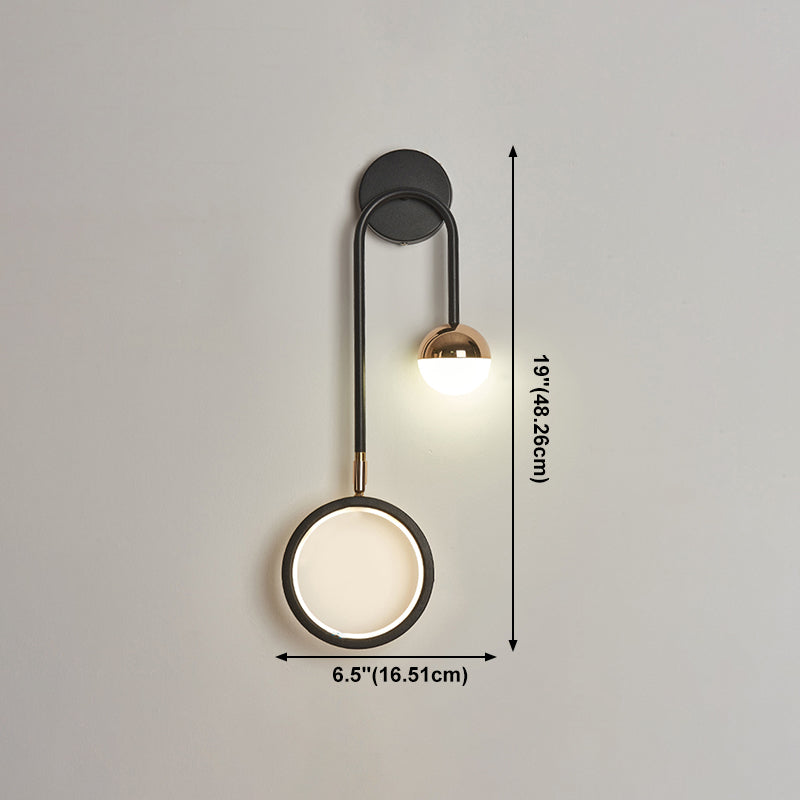 Nordischer Metall Wandleuchte geometrische LED -Wandleuchte für Wohnzimmer