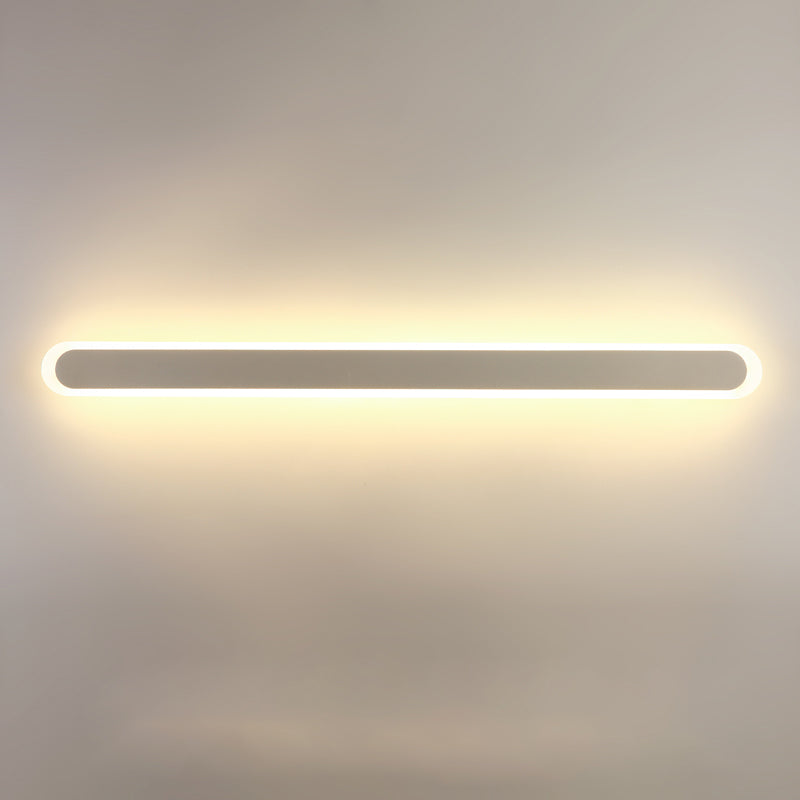 Iluminación de pared de forma lineal de metal Luz de luz de pared de luz simple moderna