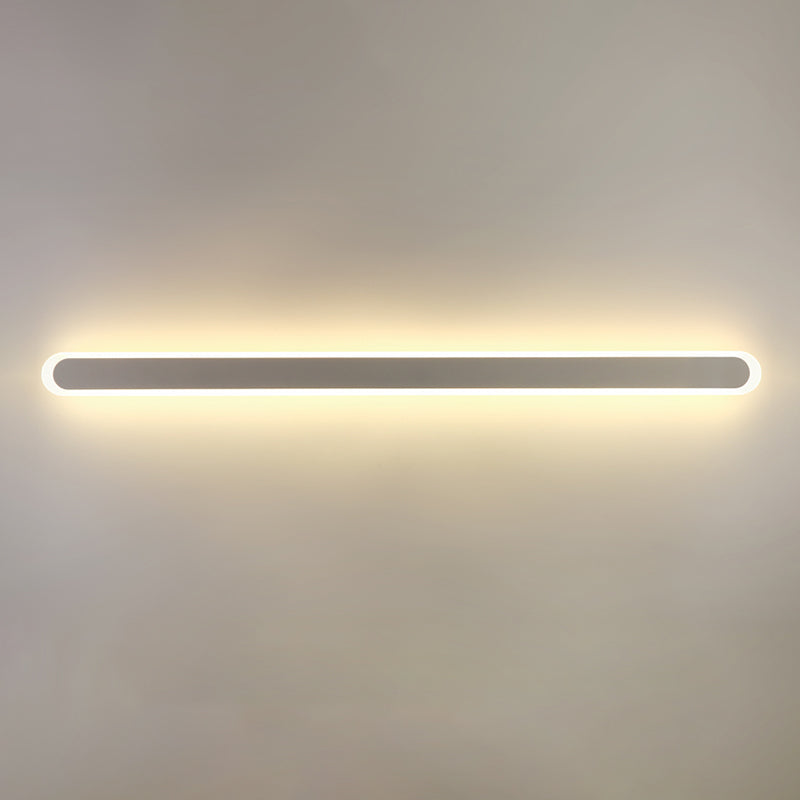 Iluminación de pared de forma lineal de metal Luz de luz de pared de luz simple moderna