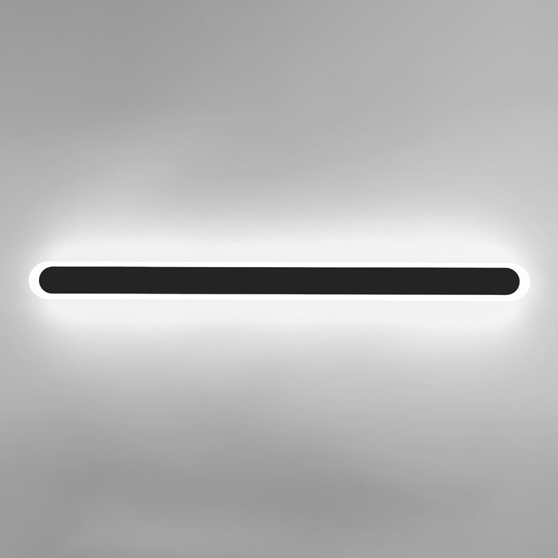 Iluminación de pared de forma lineal de metal Luz de luz de pared de luz simple moderna