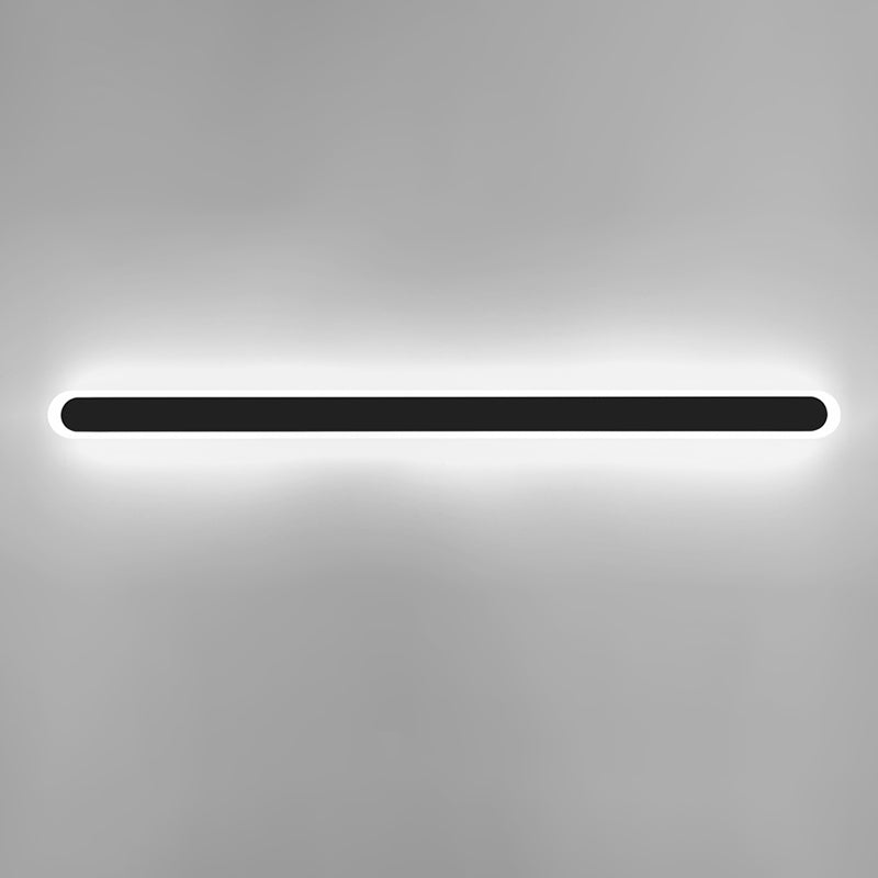 Iluminación de pared de forma lineal de metal Luz de luz de pared de luz simple moderna