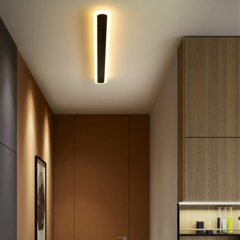 Iluminación de pared de forma lineal de metal Luz de luz de pared de luz simple moderna