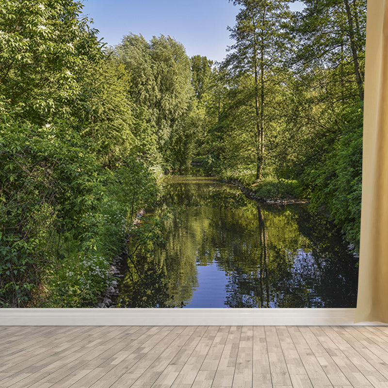 Natural Scene Mildew Resistant Forest Mural Contemporary Photography Room Wall Mural