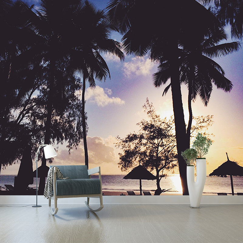 Stain Resistant Palm Tree Mural Tropical Photography Living Room Wall Mural