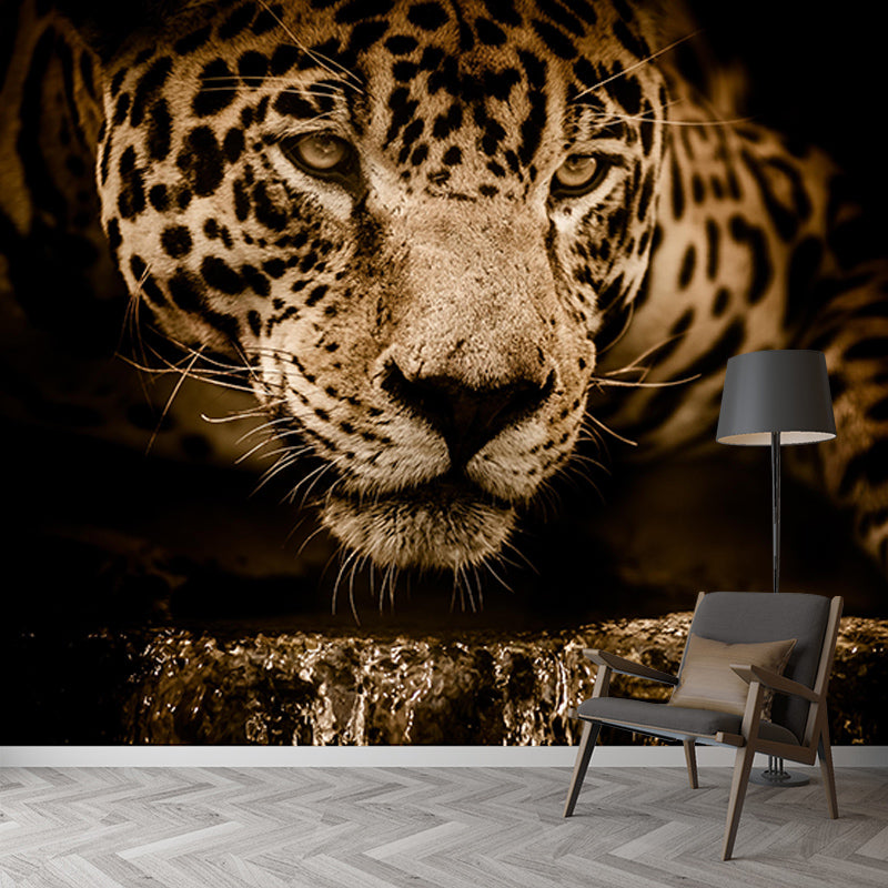 Wild Animal Mildew Resistant Mural Contemporary Sitting Room Wall Mural