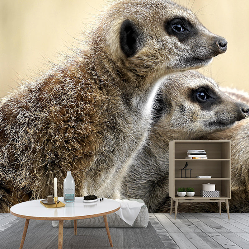 Customized Wild Animal Mural Contemporary Living Room Wall Mural