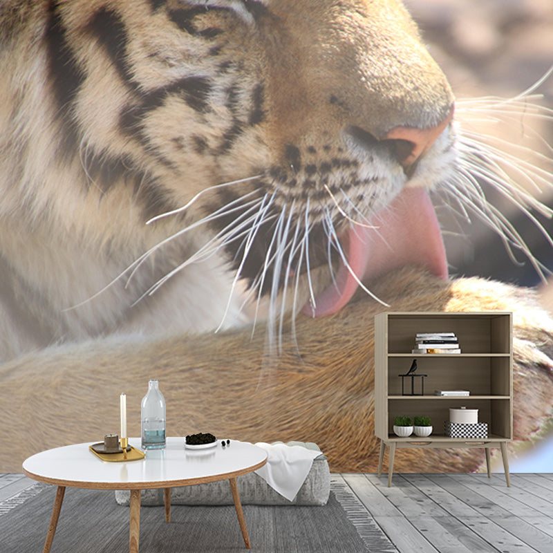 Environment Friendly Wild Animal Mural Contemporary Photography Sitting Room Wall Mural