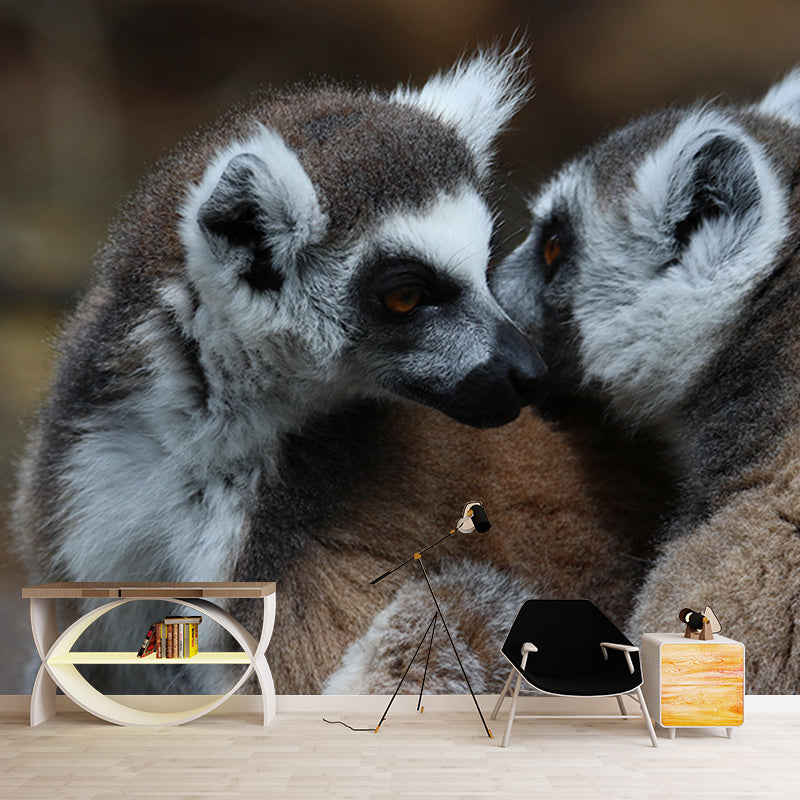 3D Wild Animal Mildew Resistant Mural Contemporary Photography Living Room Wall Mural