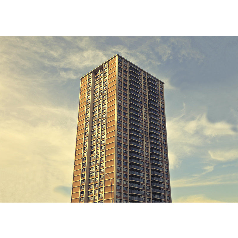 Eco-friendly Horizontal Photography Architecture Mural Wallpaper for Sitting Room