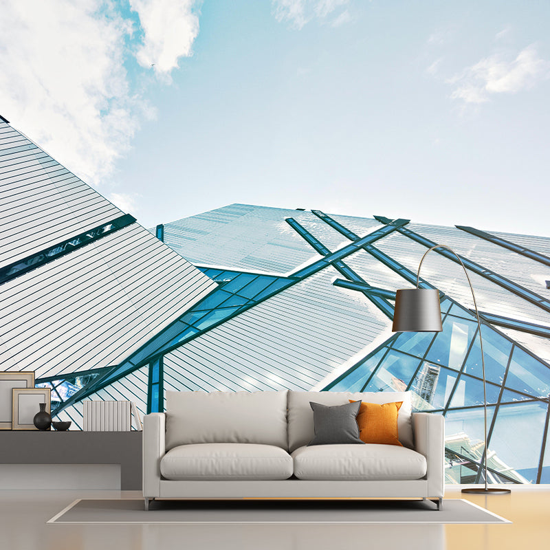 Eco-friendly Horizontal Photography Architecture Mural Wallpaper for Sitting Room