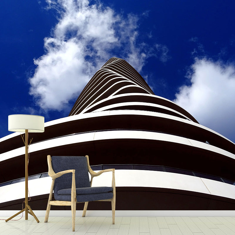 Vivid Scene Environmental Architecture Mural Eco-friendly Wallpaper for Home Decor