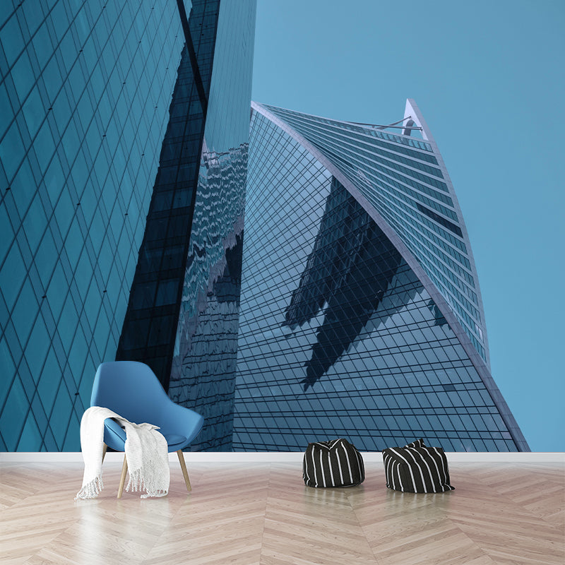 Vivid Scene Environmental Architecture Mural Eco-friendly Wallpaper for Home Decor