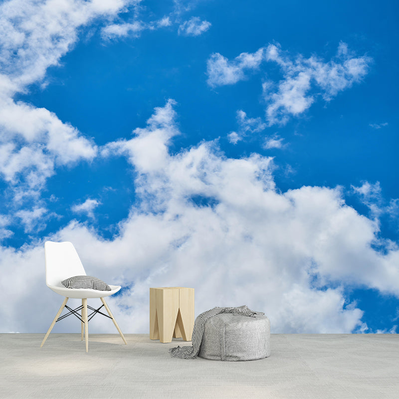 Horizontal Photography Sky Landscapes Mural Eco-friendly Wallpaper for Bedroom