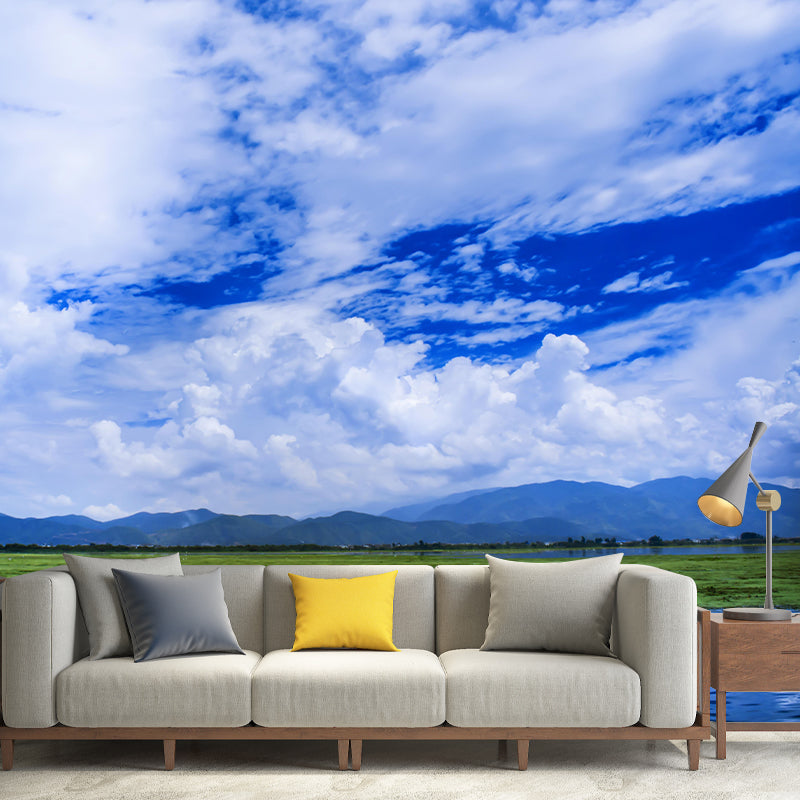 Photography Clouds Landscapes Mural Eco-friendly Wallpaper for Decoration