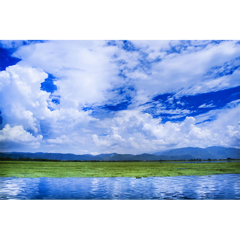Photography Clouds Landscapes Mural Eco-friendly Wallpaper for Decoration