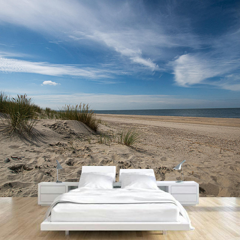 Horizontal Photography Clouds Landscapes Mural Eco-friendly Wallpaper for Bedroom