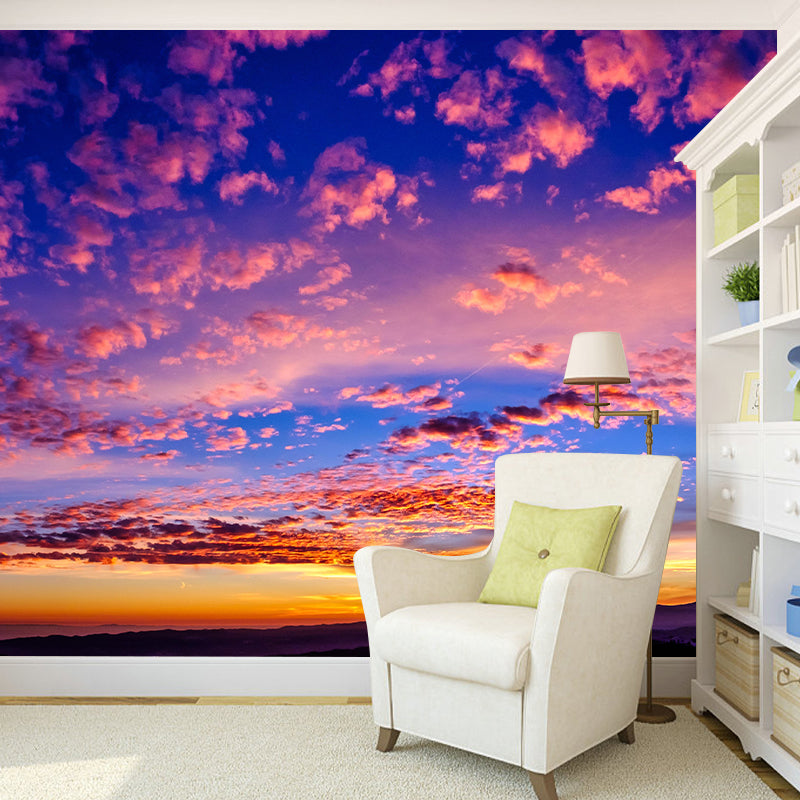 Clouds Landscapes Horizontal Photography Mural Eco-friendly Wallpaper for Home