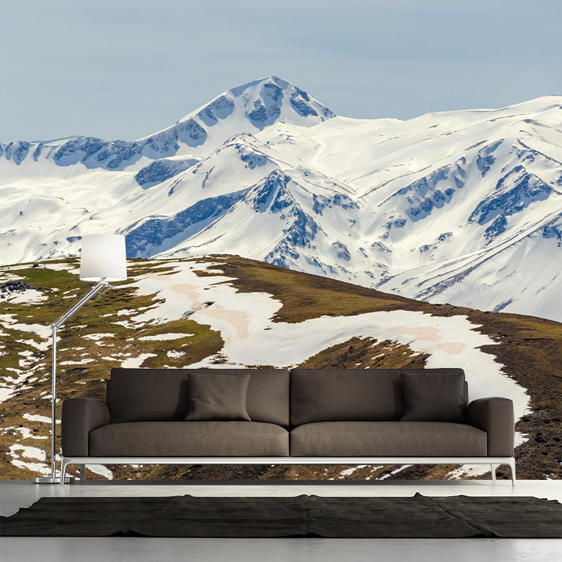 Huge Cloud Mountain Photography Mural Eco-friendly Wallpaper for Home Decor