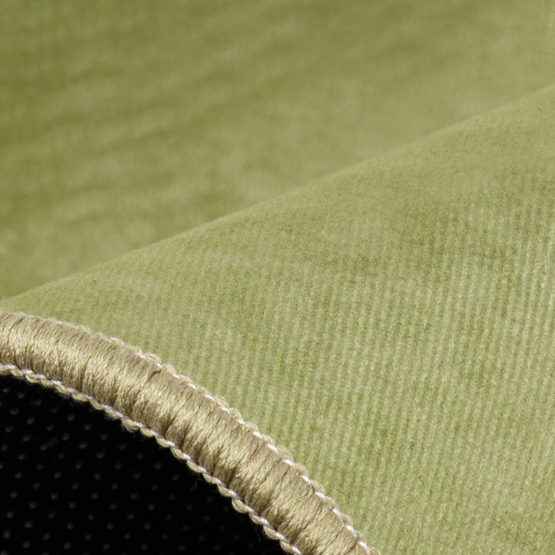 Rapis moderne vert Polyester Rattract Print Rapis lavable pour le salon