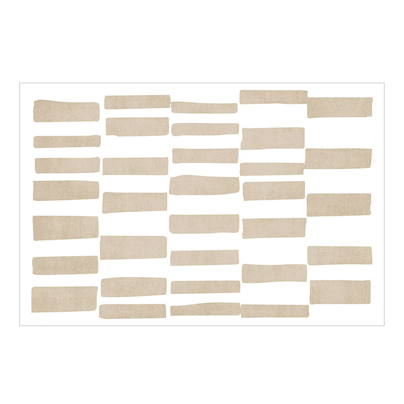 Light Brown Pattern Rug Blending Modern Rug Non-Slip Backing Rug for Drawing Room