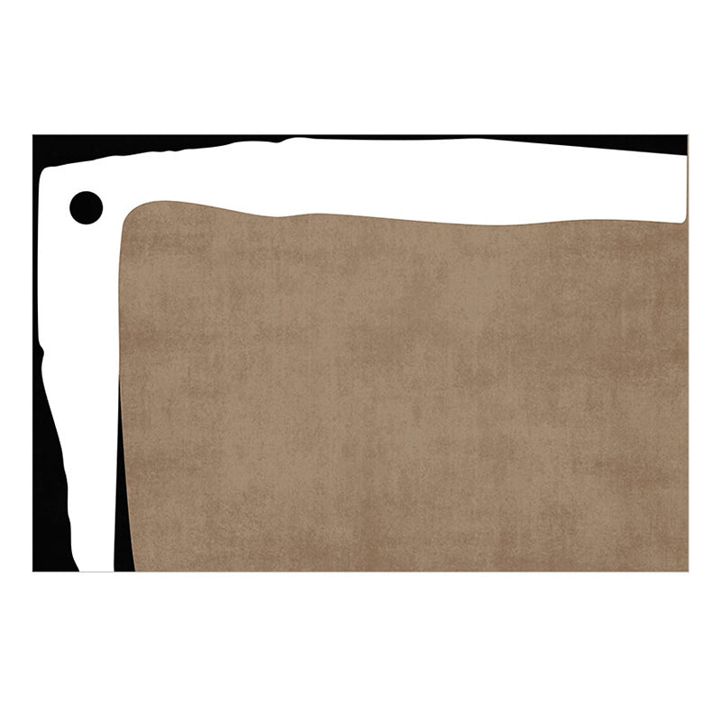 Light Brown Pattern Rug Blending Modern Rug Non-Slip Backing Rug for Drawing Room