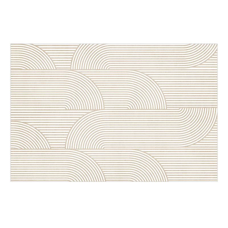 Light Brown Pattern Rug Blending Modern Rug Non-Slip Backing Rug for Drawing Room