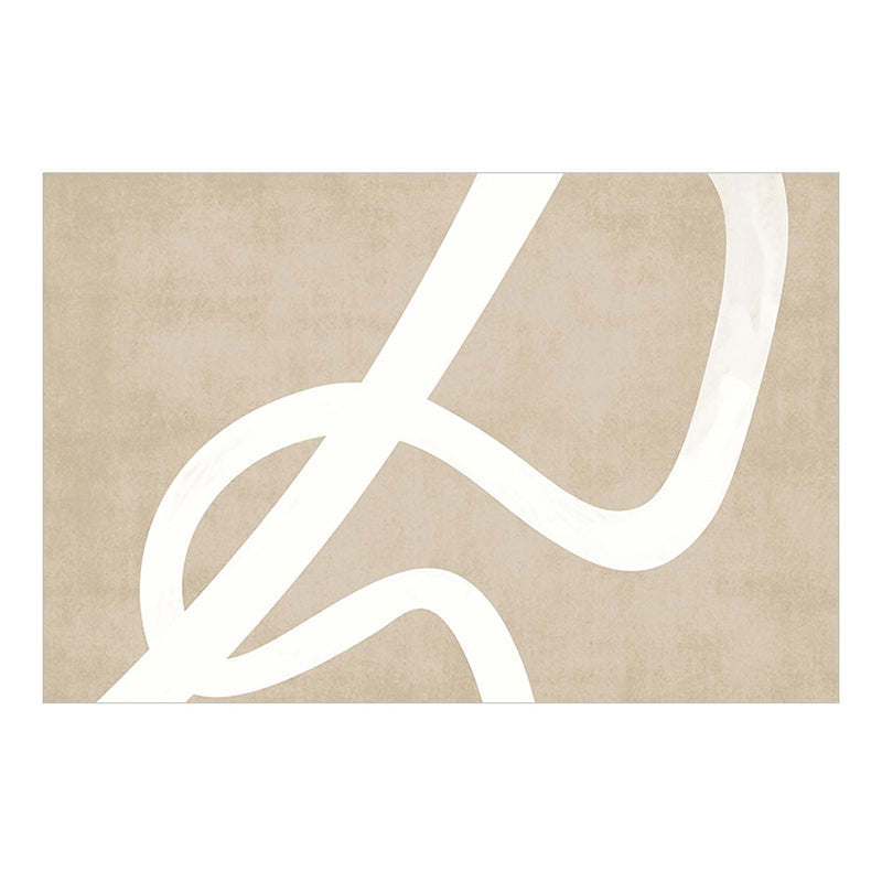 Light Brown Pattern Rug Blending Modern Rug Non-Slip Backing Rug for Drawing Room