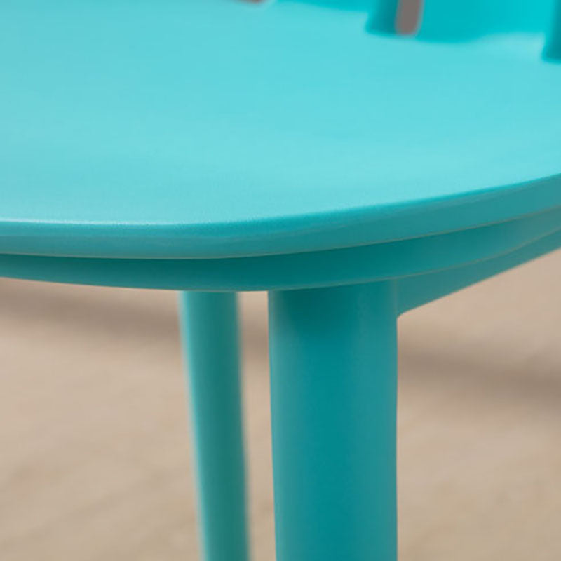 Silla lateral de comedor con respaldo abierto contemporáneo, sillas sin brazos de comedor de plástico para uso doméstico