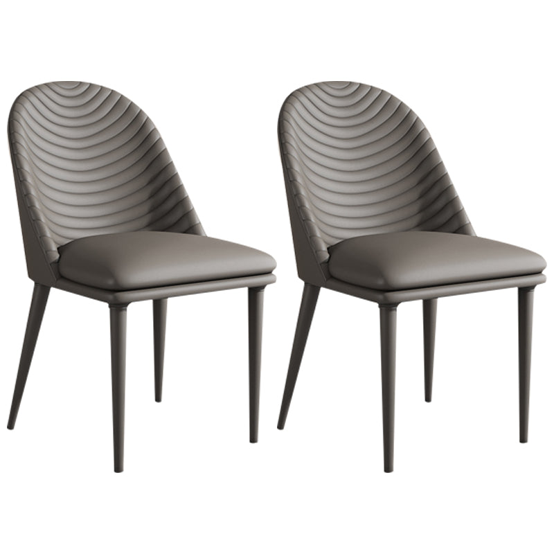 Modern Contemporary Dining Room Side Chairs Metal Parsons Chair