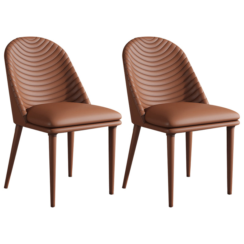 Modern Contemporary Dining Room Side Chairs Metal Parsons Chair
