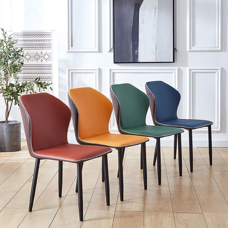 Silla auxiliar contemporánea Sillas con respaldo de metal para interiores y exteriores