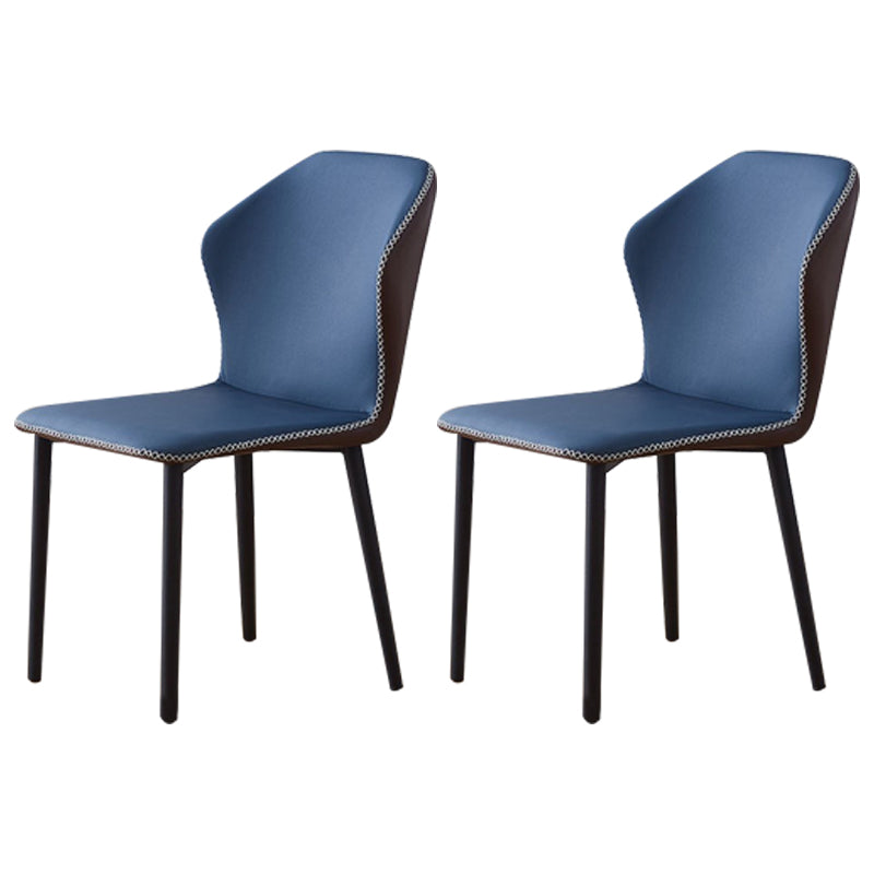 Contemporary Side Chair Metal Wingback Indoor-Outdoor Chairs