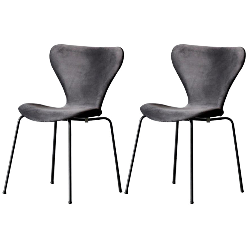 Silla lateral de terciopelo escandinavo para restaurante, silla de comedor con respaldo lateral y acabado mate