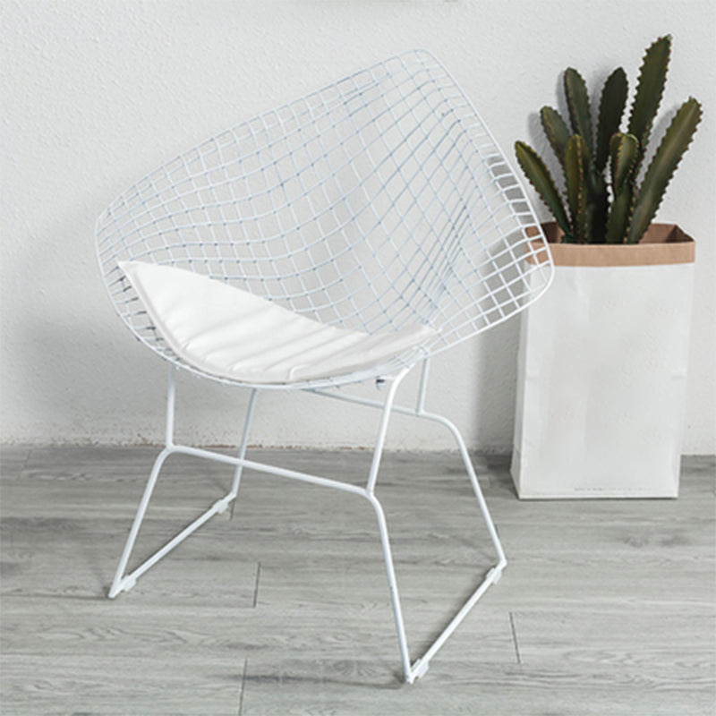 Glam -stijl eetkamerstoelen keuken eetwarmeloze stoelen met metalen benen