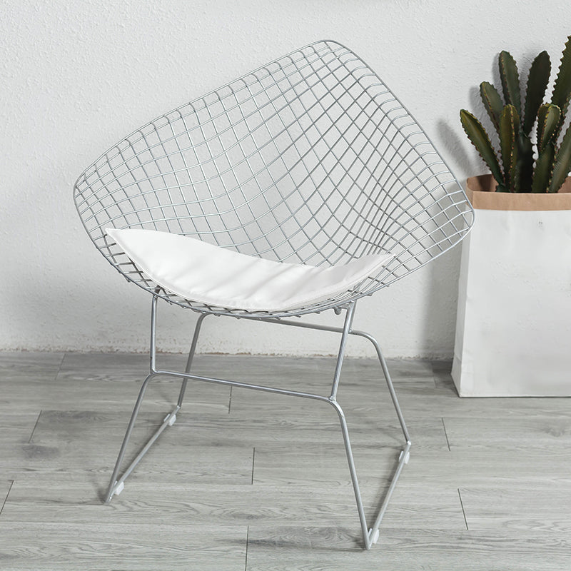 Glam -stijl eetkamerstoelen keuken eetwarmeloze stoelen met metalen benen