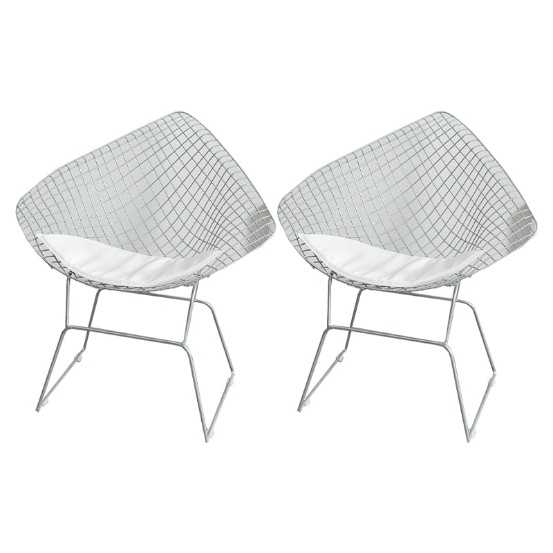 Glam -stijl eetkamerstoelen keuken eetwarmeloze stoelen met metalen benen