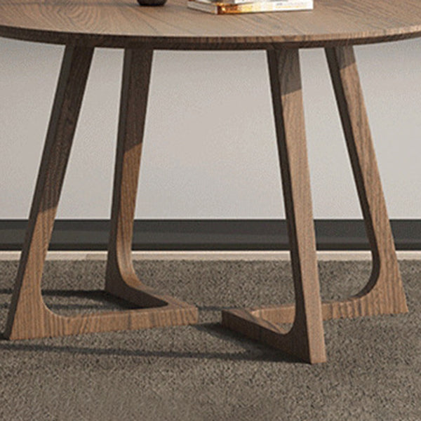 1/2/3/5 PCs Holz moderner Esstisch Set mit runden Tisch- und Holzstühlen Esset Set