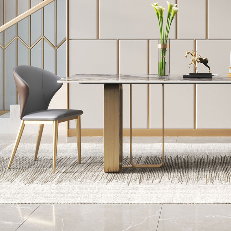 Luxury 1/2/3/5/6/7/8/9 Pieces Dining Set with Stone Dining Table and Chairs Dinette Set