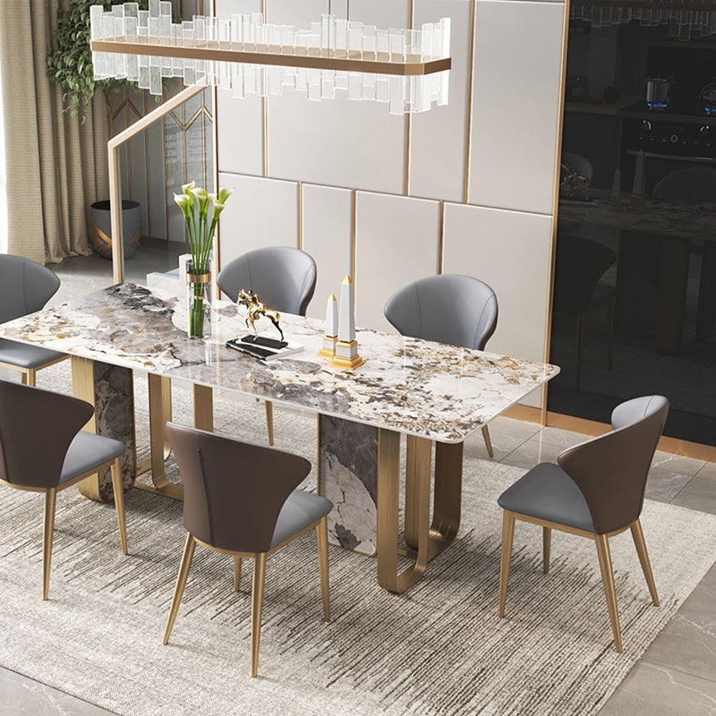 Luxe 1/2/3/5/6/7/8/9 stukken Dinerset met stenen eettafel en stoelen dinette set