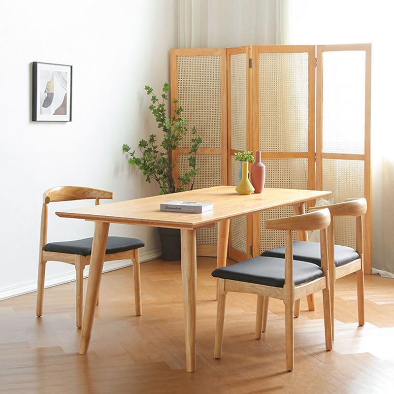2/3/4/5/7 PCs Modernes Esset mit Rechtecktisch und Holzstühlen Dinette Set
