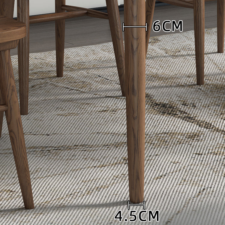 Medieval Modern Grey Table Rectangle Sintered Stone Table with 4 Legs for Restaurant